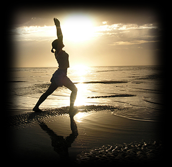 Woman doing a yoga pose